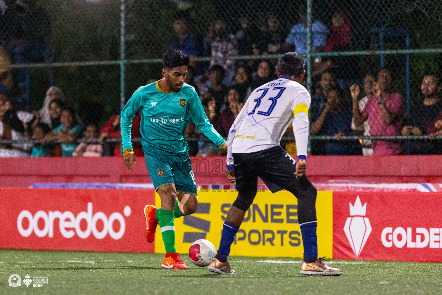 ADh Mandhoo vs ADh Omadhoo in Day 7 of Golden Futsal Challenge 2024 was held on Saturday, 20th January 2024, in Hulhumale', Maldives Photos: Ismail Thoriq / images.mv