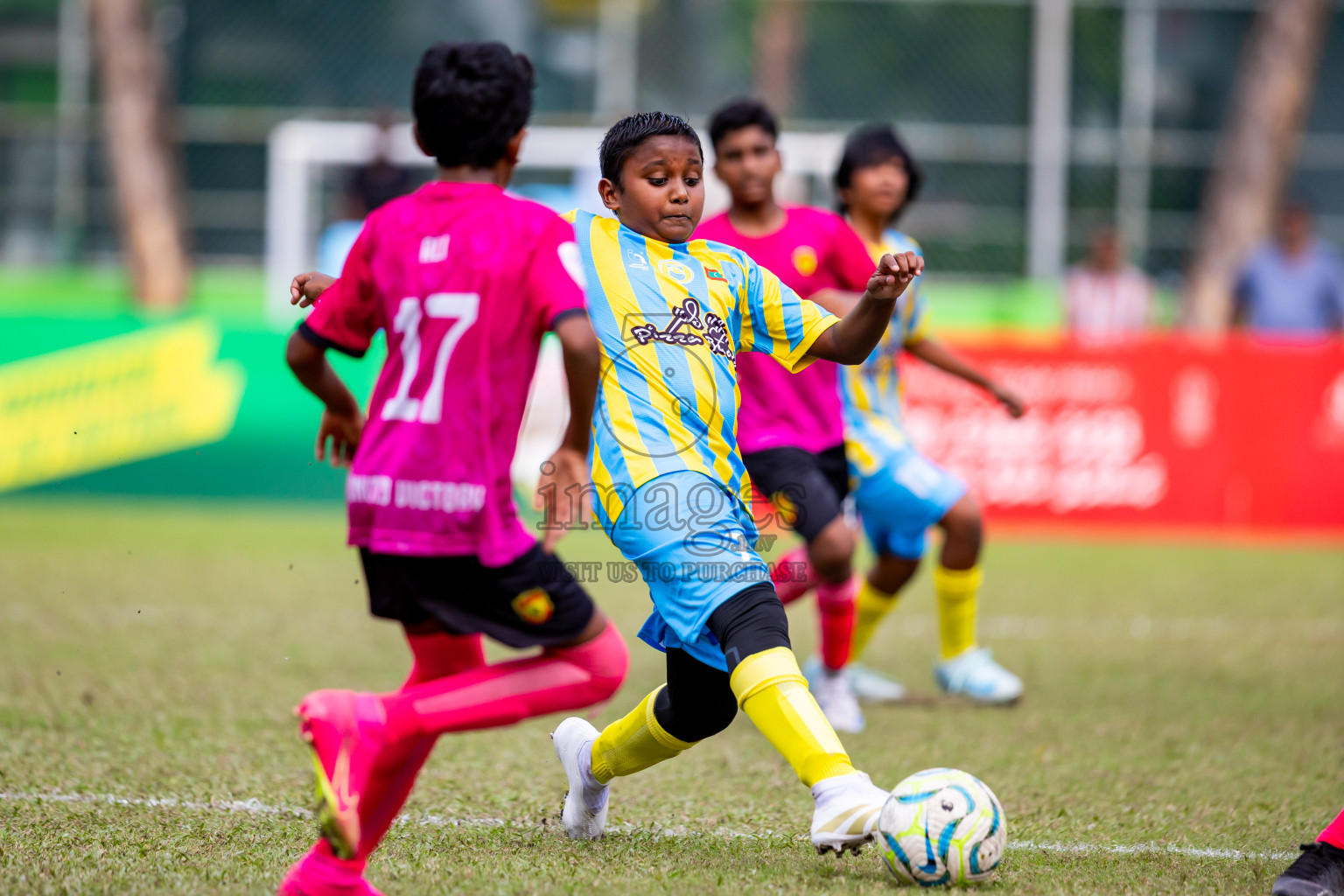 Under 12 United Victory vs Valancia on day 3 of Dhivehi Youth League 2024 held at Henveiru Stadium on Saturday, 23rd November 2024. Photos: Nausham Waheed/ Images.mv