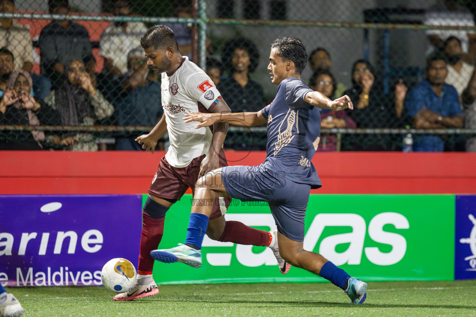 S. Maradhofeydhoo vs S. Hulhudhoo in Day 12 of Golden Futsal Challenge 2025 was held on Thursday, 16th January 2025, in Hulhumale', Maldives Photos: Mohamed Mahfooz Moosa / images.mv