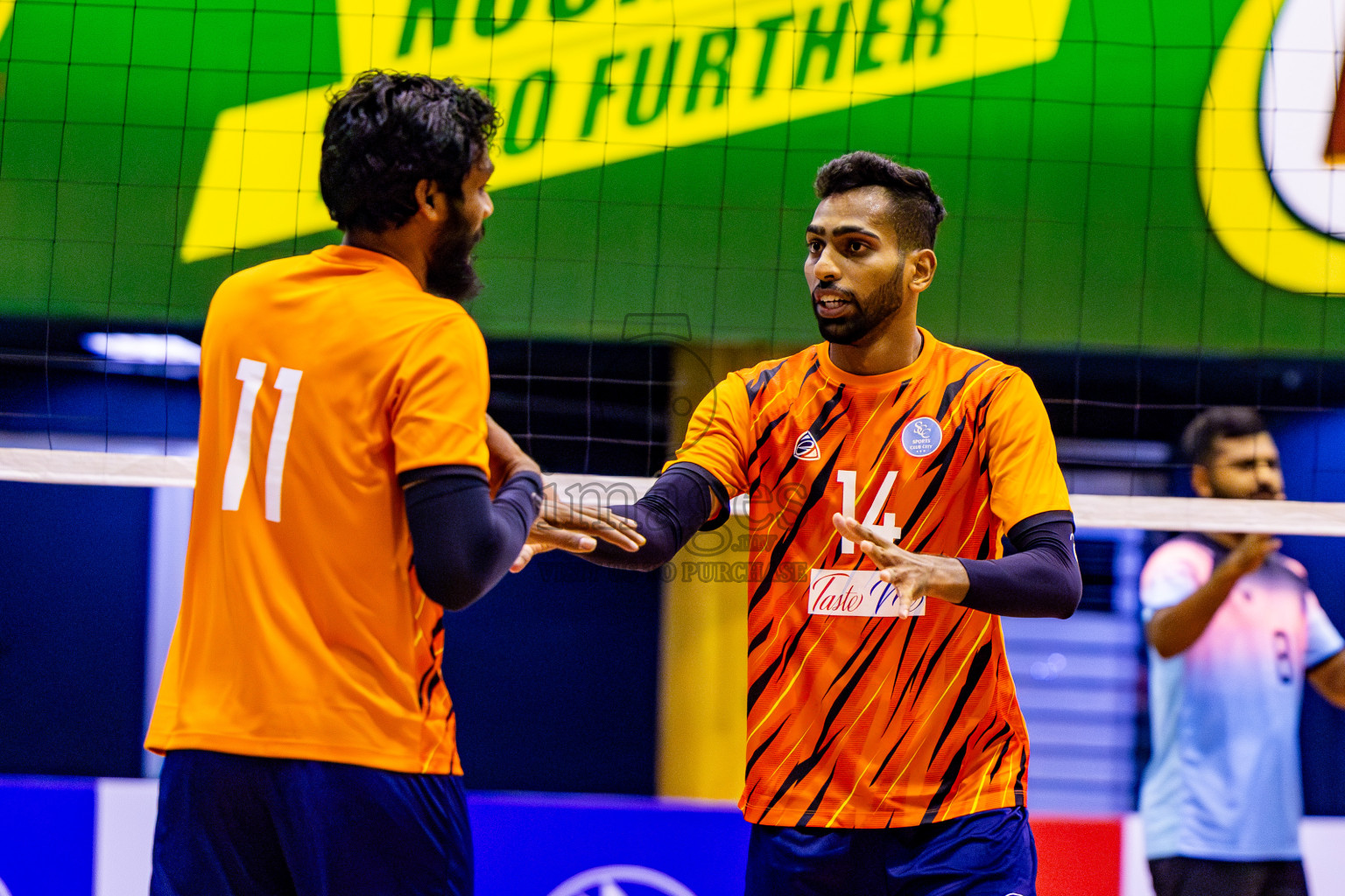 Sports Club City vs Blues for Volleyball in Day 2 of MILO VAM Cup 2024 Men's Division was held in Social Center Indoor Hall on Tuesday, 29th October 2024. Photos: Nausham Waheed / images.mv