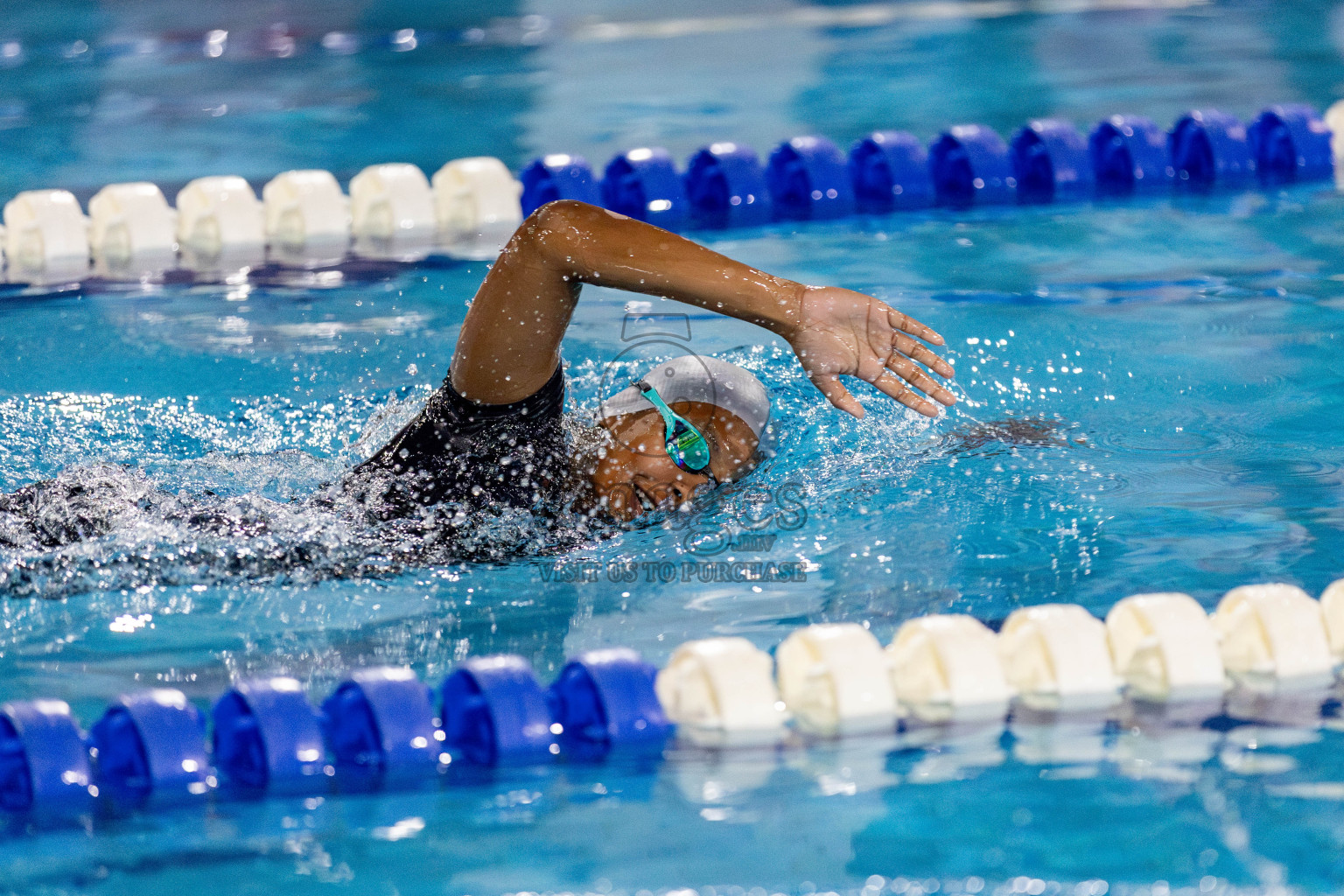 Day 2 of National Swimming Competition 2024 held in Hulhumale', Maldives on Saturday, 14th December 2024. Photos: Hassan Simah / images.mv