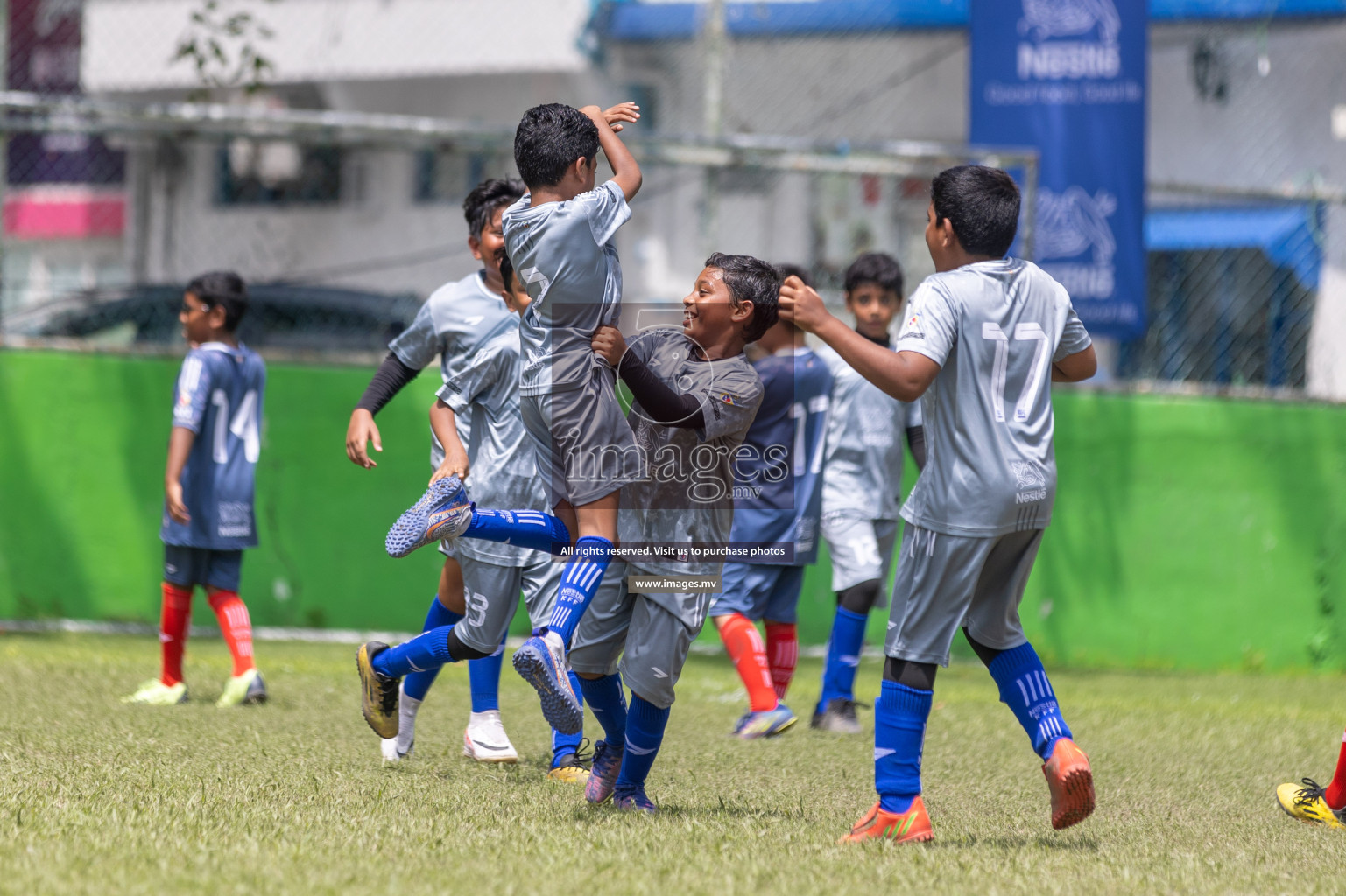 Day 2 of Nestle kids football fiesta, held in Henveyru Football Stadium, Male', Maldives on Thursday, 12th October 2023 Photos: Shuu Abdul Sattar / mages.mv