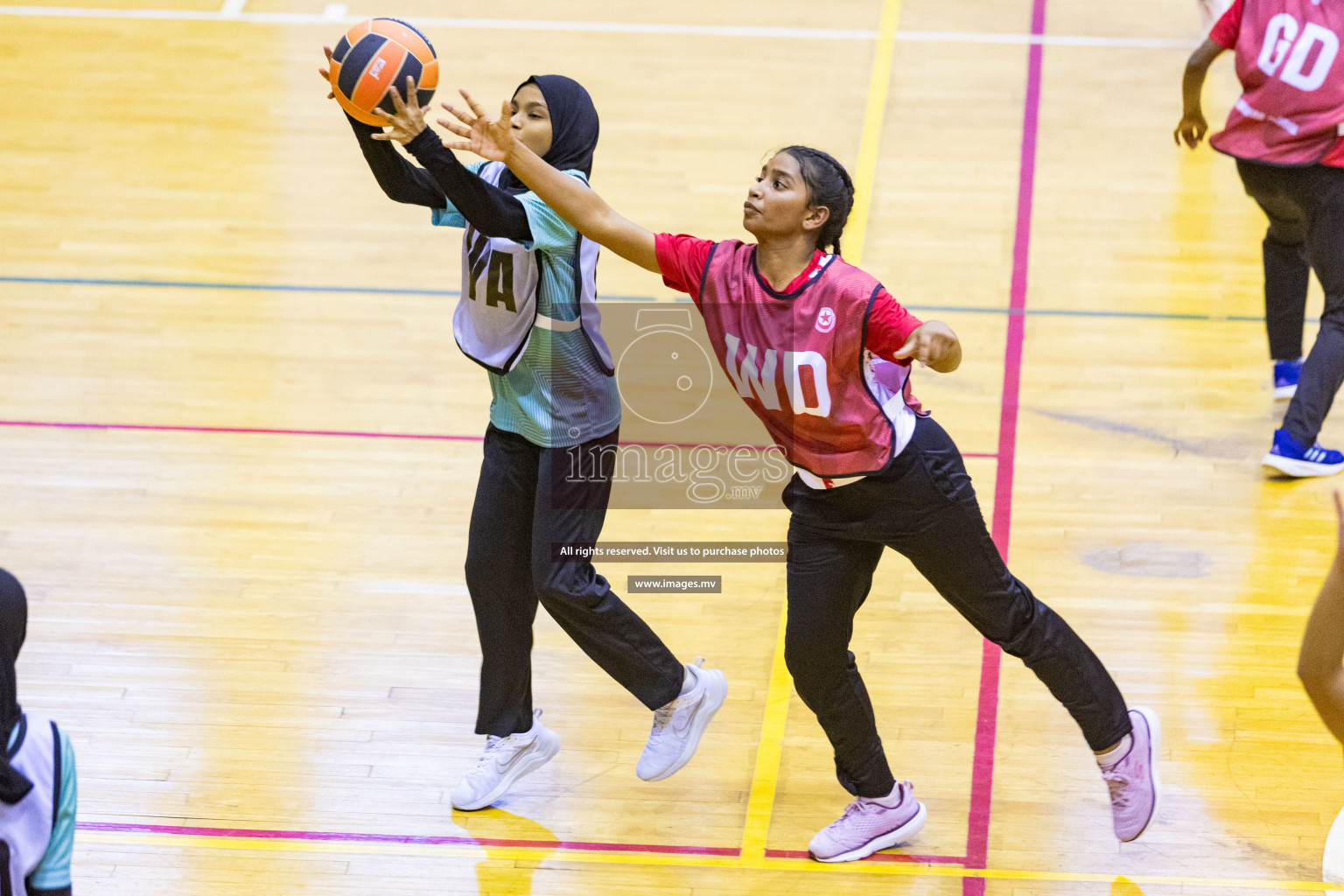 Day4 of 24th Interschool Netball Tournament 2023 was held in Social Center, Male', Maldives on 30th October 2023. Photos: Nausham Waheed / images.mv