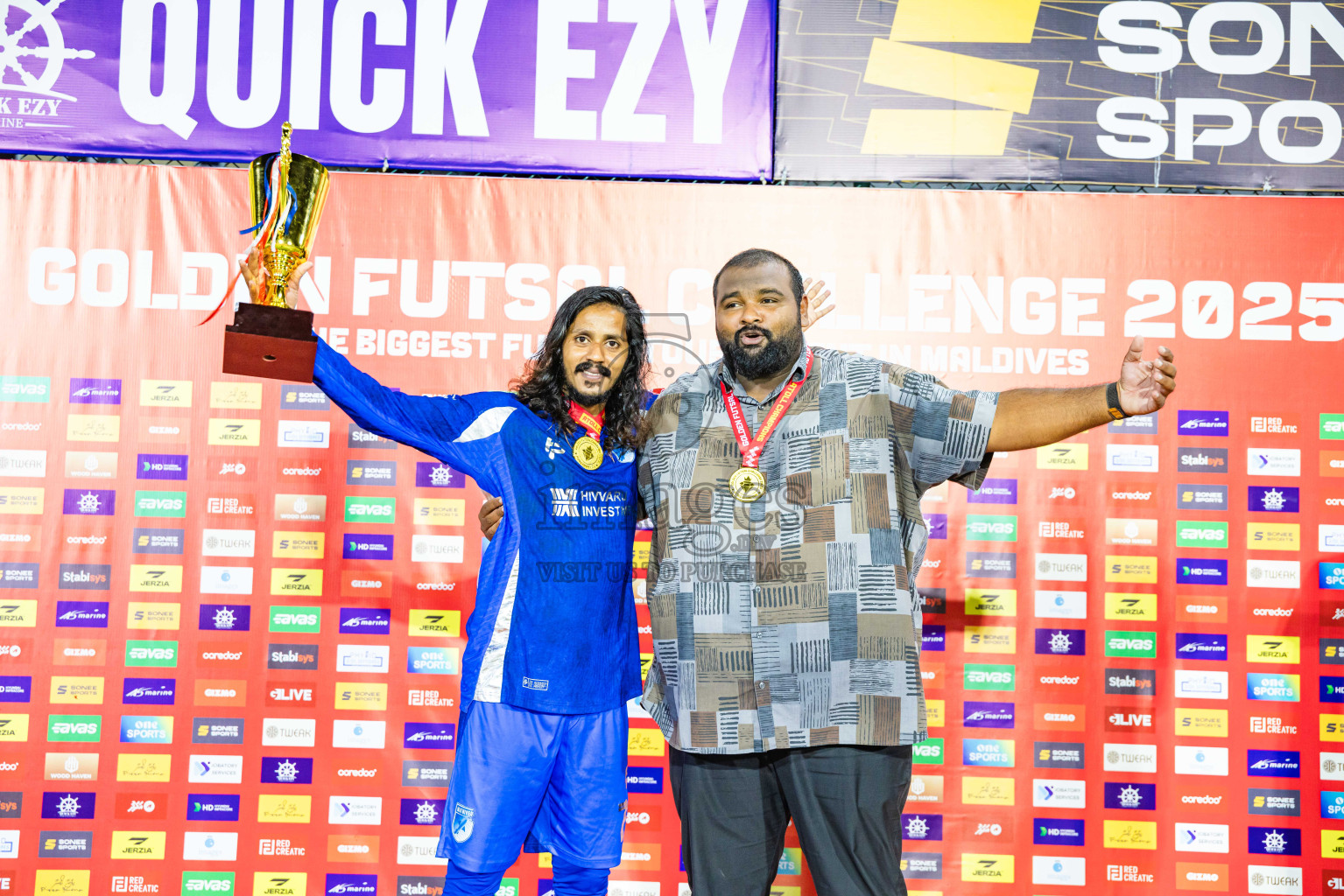 AA. Mathiveri VS AA. Thoddoo in Atoll Round Final on Day 20 of Golden Futsal Challenge 2025 was held on Thursday, 23rd January 2025, in Hulhumale', Maldives. Photos: Abdulla Abeed / images.mv