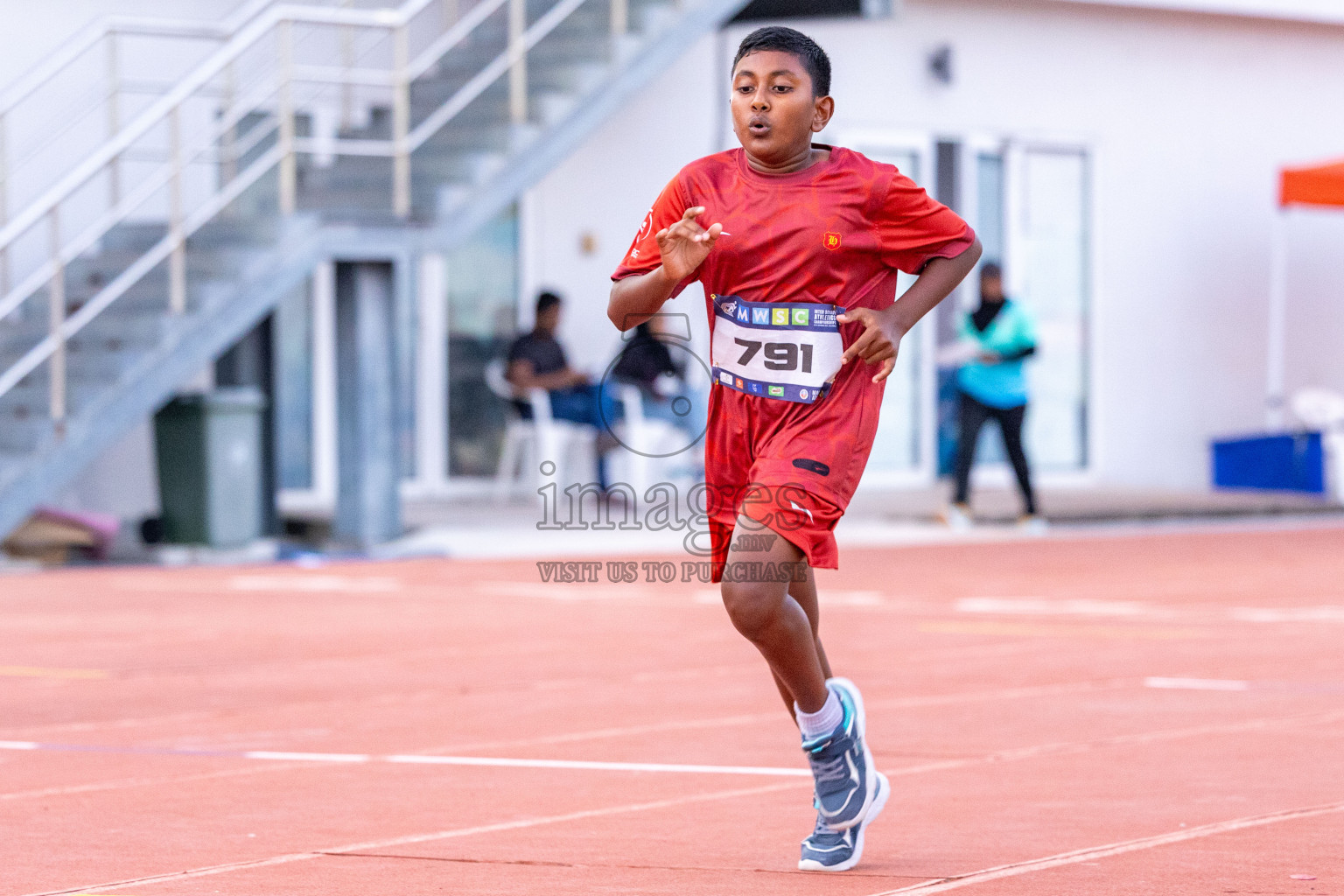 Day 5 of MWSC Interschool Athletics Championships 2024 held in Hulhumale Running Track, Hulhumale, Maldives on Wednesday, 13th November 2024. Photos by: Ismail Thoriq / Images.mv