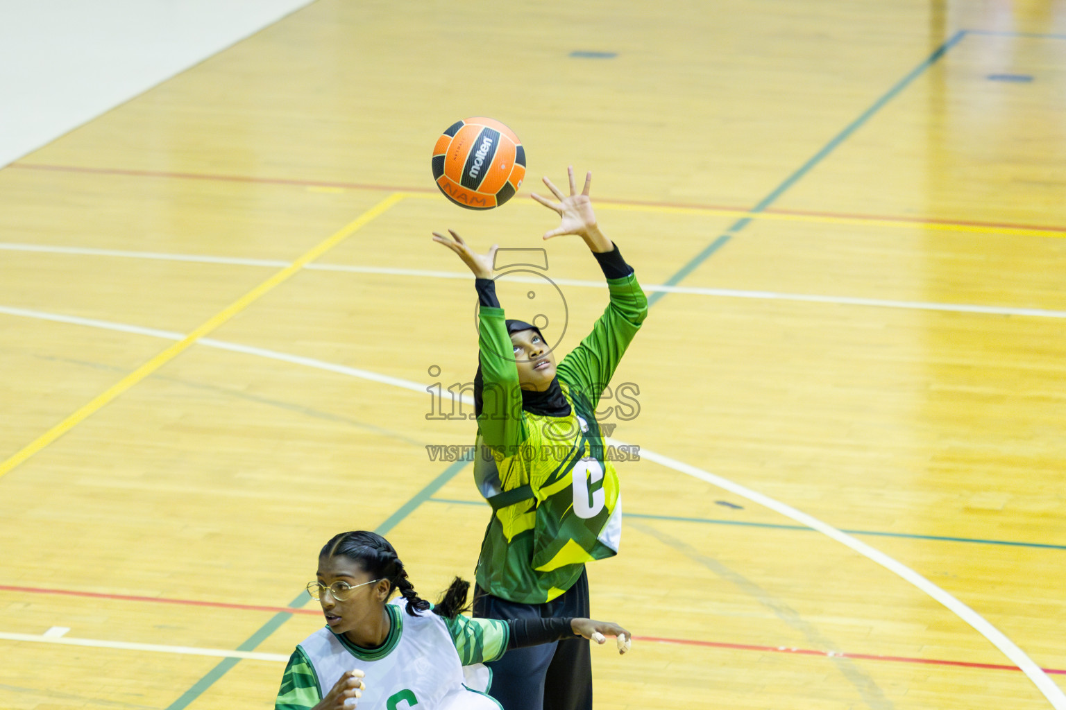 Day 15 of 25th Inter-School Netball Tournament was held in Social Center at Male', Maldives on Monday, 26th August 2024. Photos: Mohamed Mahfooz Moosa / images.mv