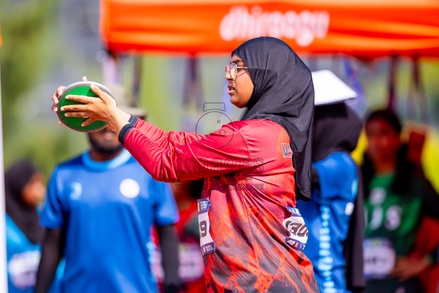 Day 6 of MWSC Interschool Athletics Championships 2024 held in Hulhumale Running Track, Hulhumale, Maldives on Thursday, 14th November 2024. Photos by: Nausham Waheed / Images.mv