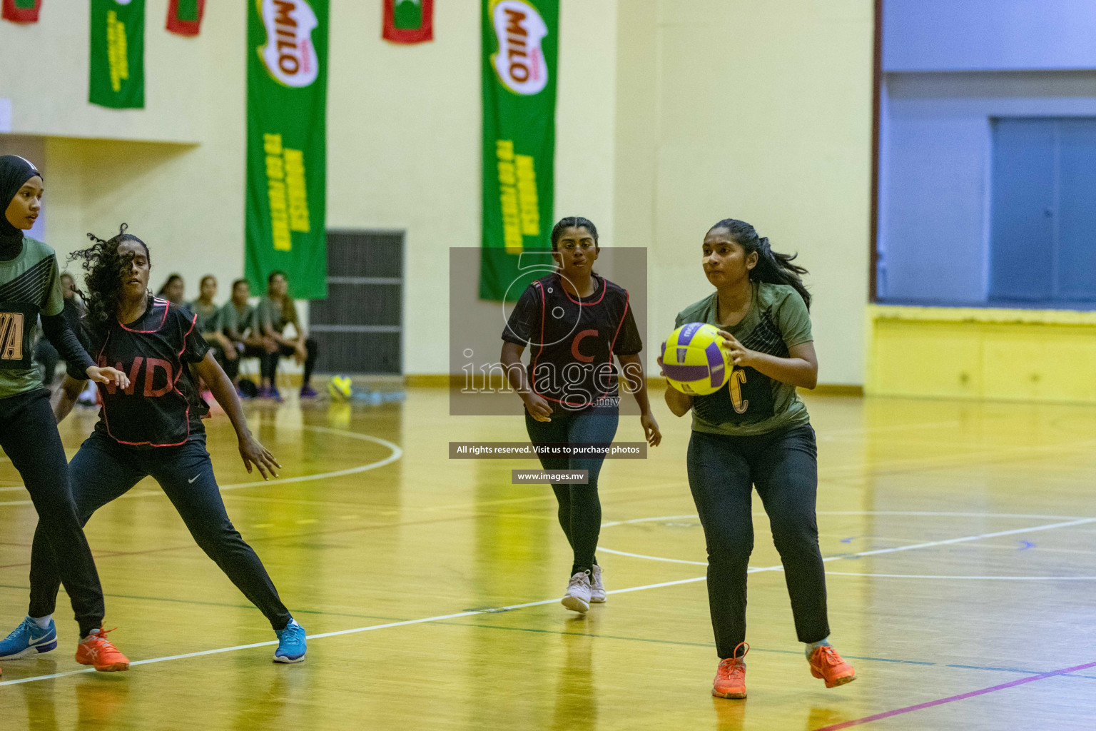 Kulhudhuffushi Youth & R.C vs Club Green Streets in the Finals of Milo National Netball Tournament 2021 (Women's) held on 5th December 2021 in Male', Maldives Photos: Ismail Thoriq / images.mv