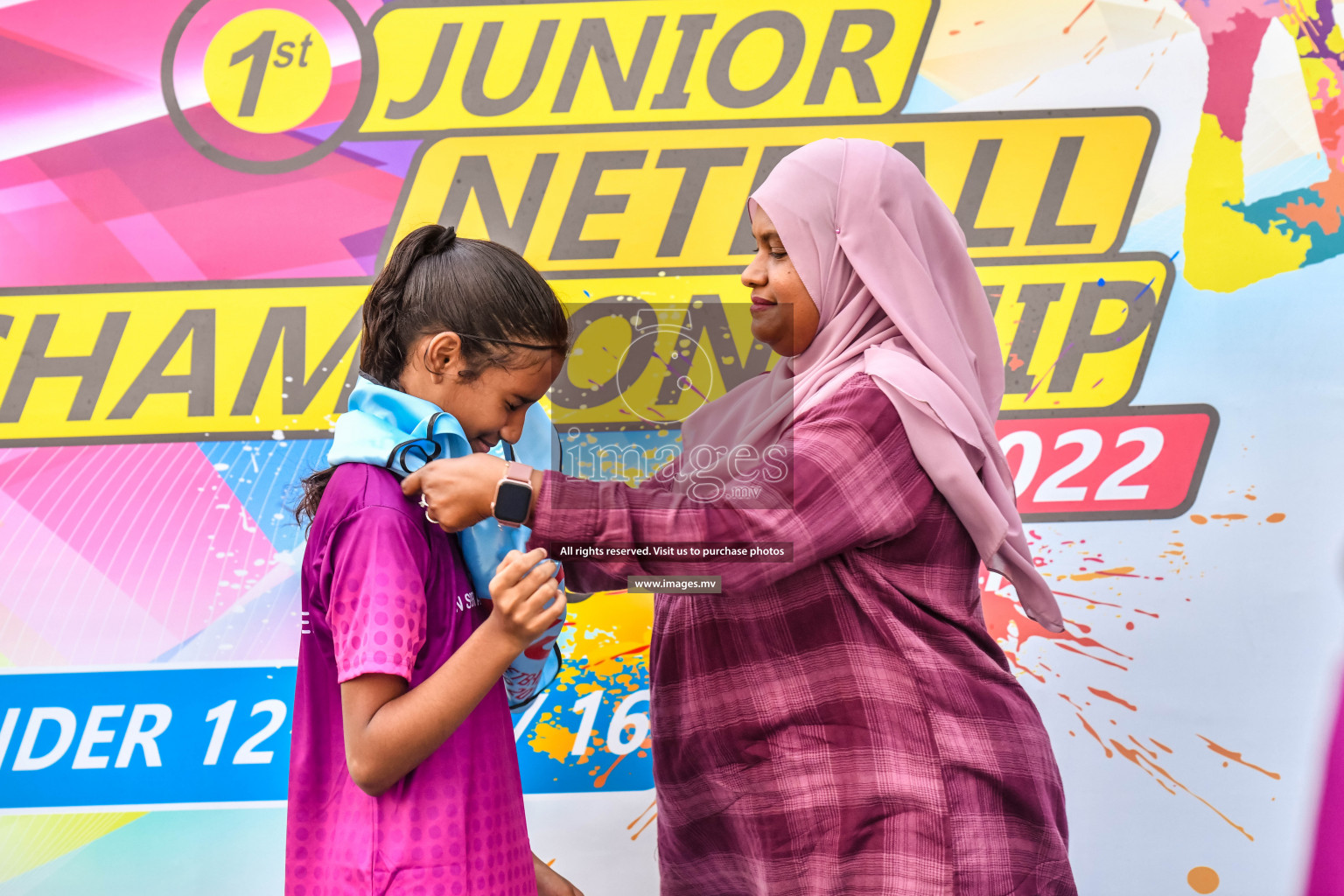 Final of Junior Netball Championship 2022 held in Male', Maldives on 19th March 2022. Photos by Nausham Waheed