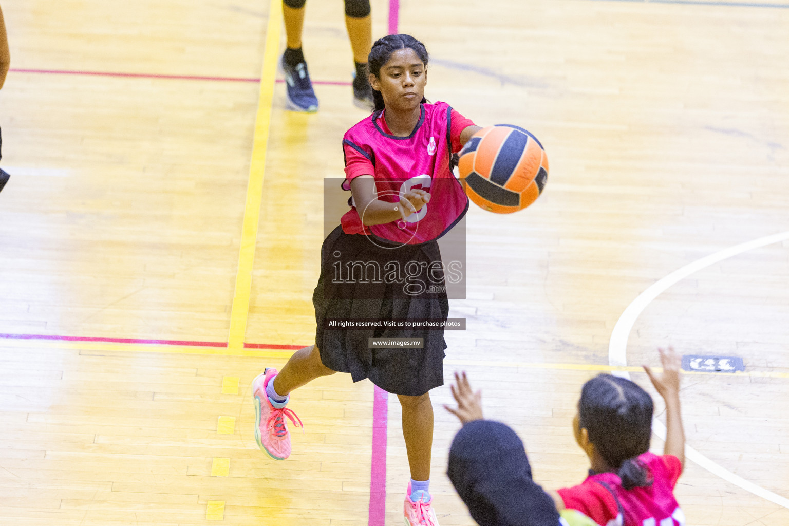 Day5 of 24th Interschool Netball Tournament 2023 was held in Social Center, Male', Maldives on 31st October 2023. Photos: Nausham Waheed / images.mv