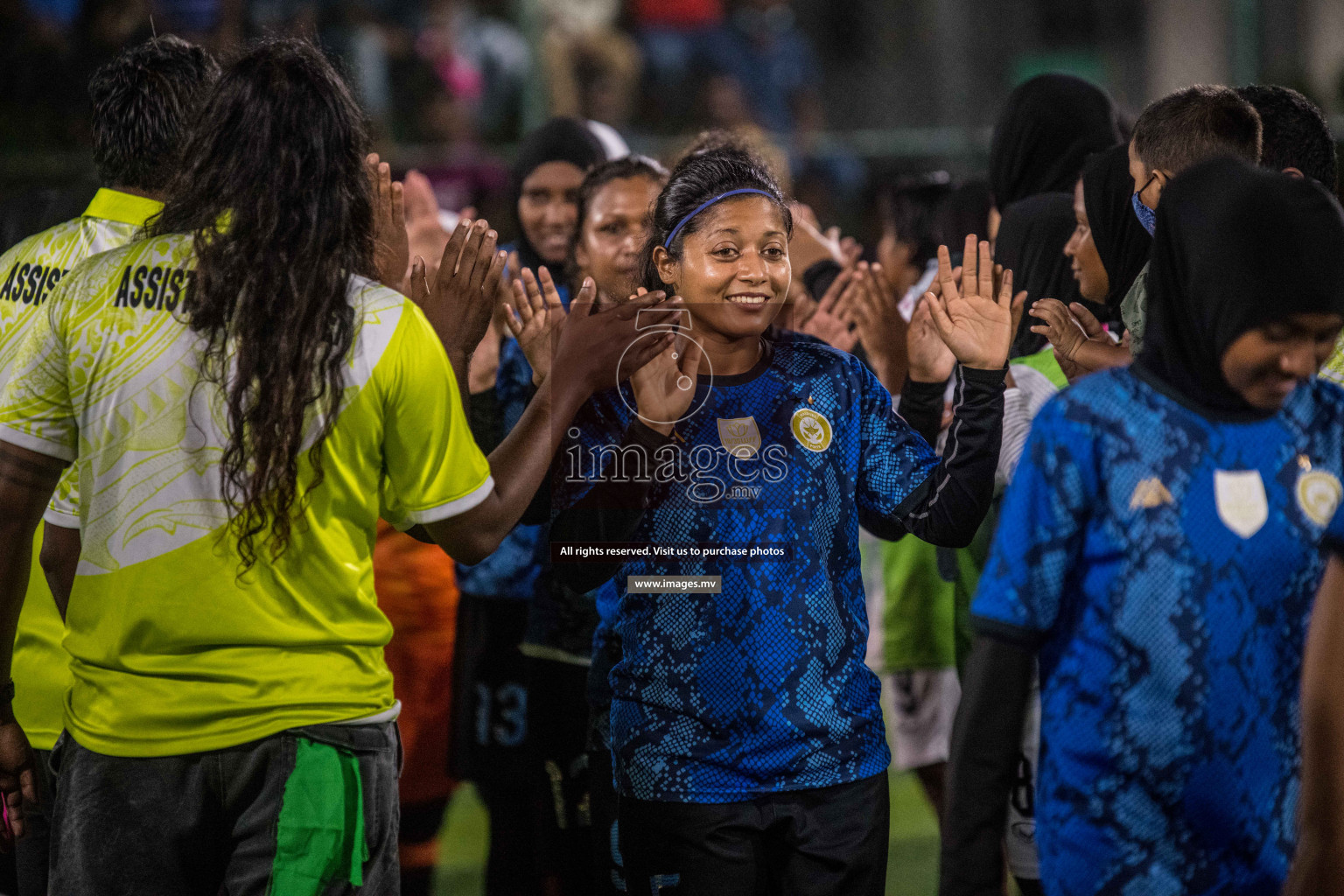 Ports Limited vs WAMCO - in the Finals 18/30 Women's Futsal Fiesta 2021 held in Hulhumale, Maldives on 18 December 2021. Photos by Nausham Waheed & Shuu Abdul Sattar