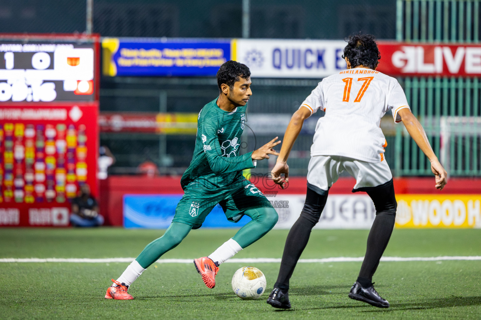 Th Thimarafushi vs Th Hirilandhoo in Thaa Atoll Finals Day 26 of Golden Futsal Challenge 2025 was held on Thursday , 30th January 2025, in Hulhumale', Maldives. Photos: Nausham Waheed / images.mv