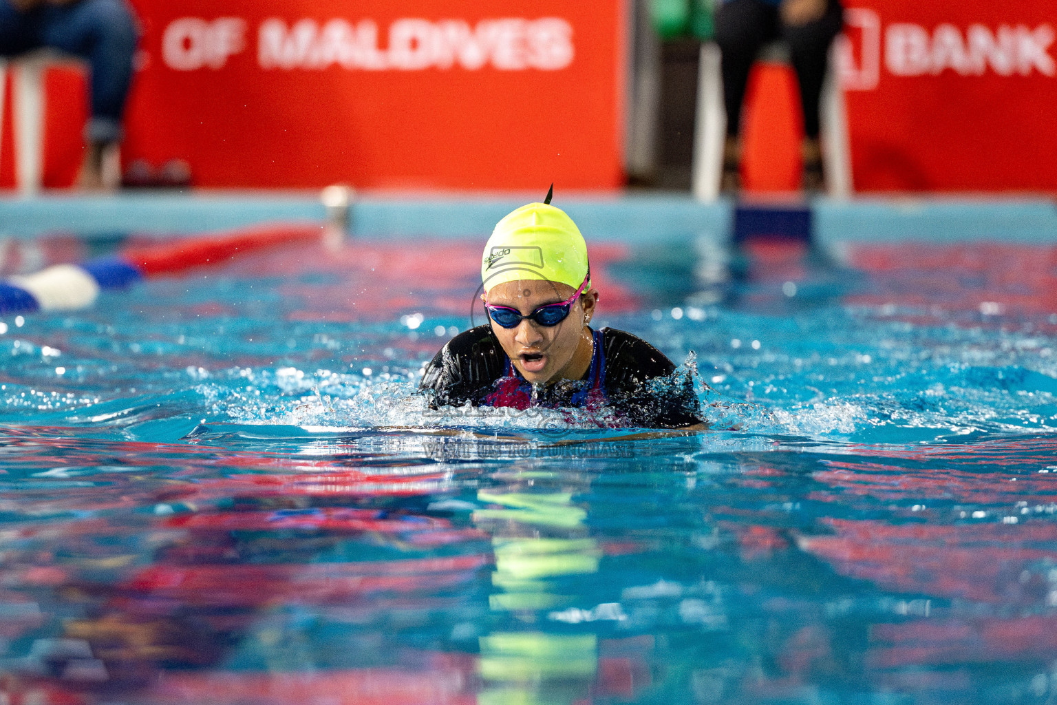 Day 5 of National Swimming Competition 2024 held in Hulhumale', Maldives on Tuesday, 17th December 2024. 
Photos: Hassan Simah / images.mv