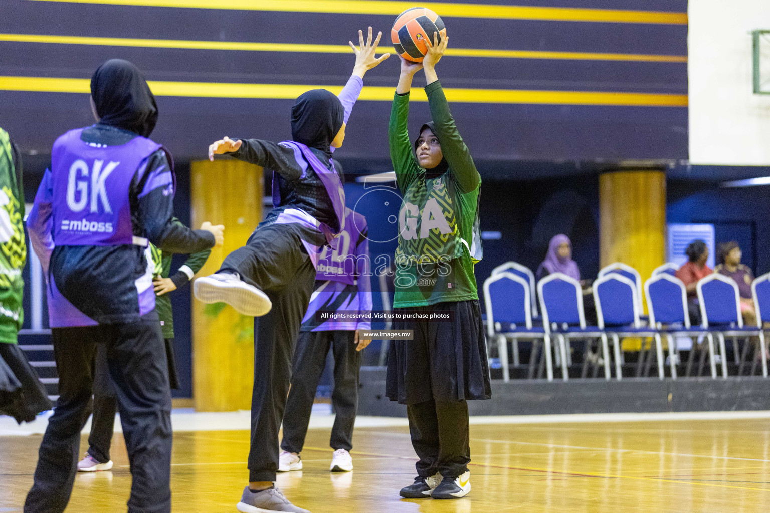 Day4 of 24th Interschool Netball Tournament 2023 was held in Social Center, Male', Maldives on 30th October 2023. Photos: Nausham Waheed / images.mv