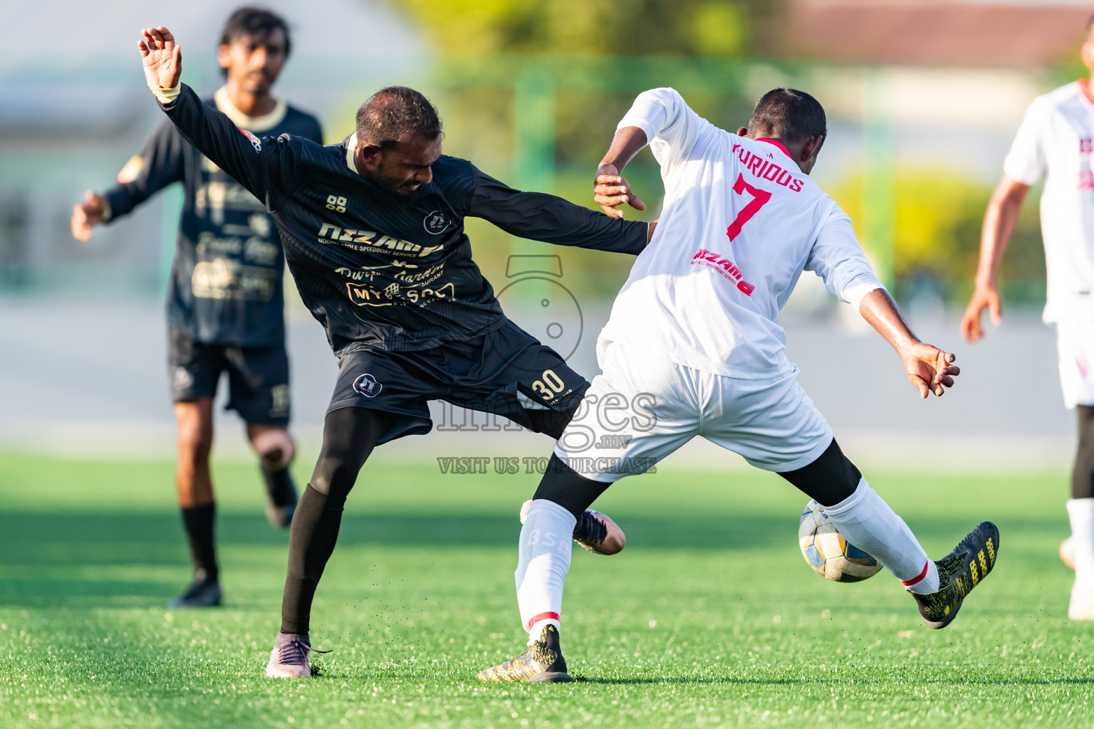 Furious FC vs JT Sports from Manadhoo Council Cup 2024 in N Manadhoo Maldives on Saturday, 24th February 2023. Photos: Nausham Waheed / images.mv