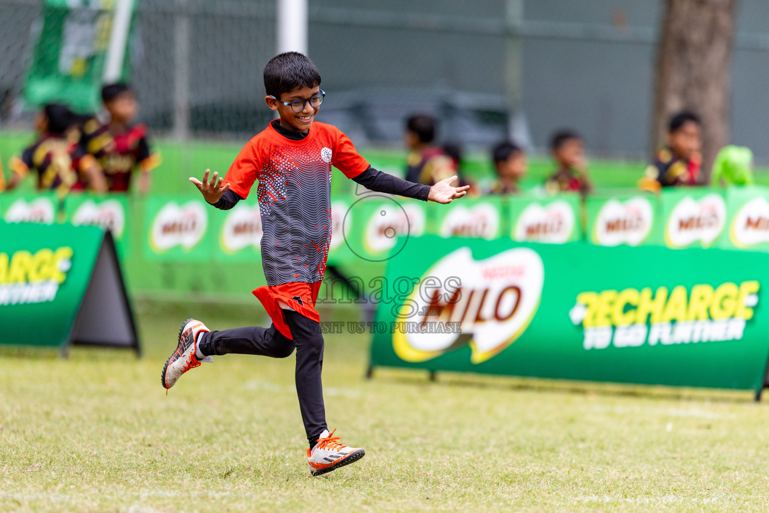 Day 1 of MILO SVAM Juniors 2025 (U-8) was held at Henveiru Stadium in Male', Maldives on Thursday, 26th June 2025. 
Photos: Hassan Simah / images.mv