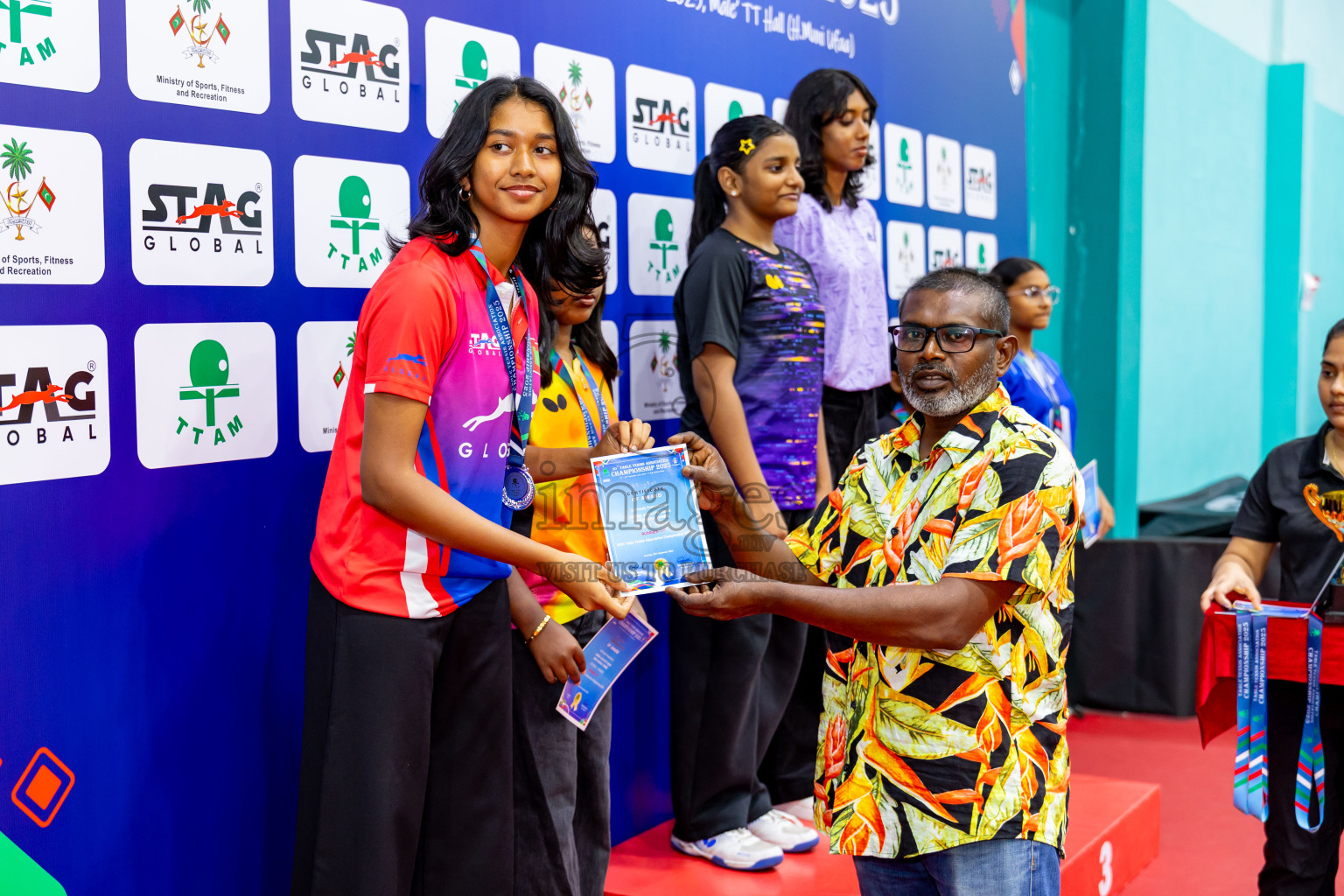 Finals of 30th Table Tennis Association Championship 2025 was held on Saturday, 20th September 2025 in Male' TT Hall, Male', Maldives. Photos: Nausham Waheed / images.mv