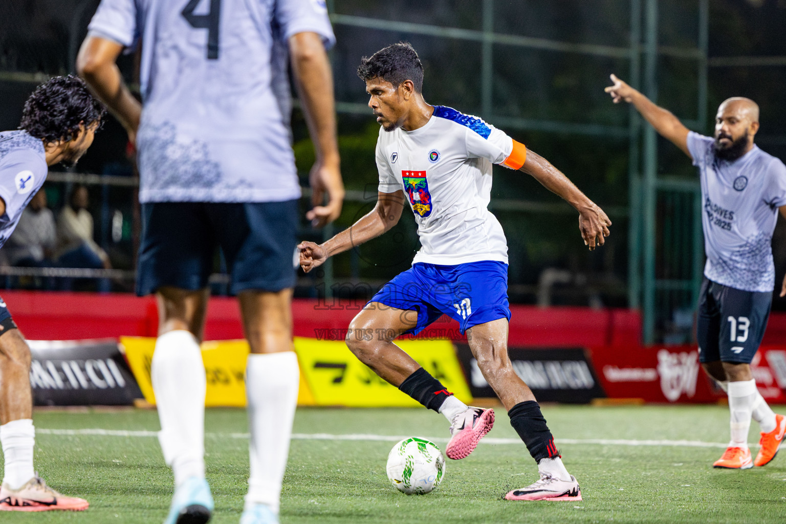 Police Club vs Trade Club in Day 13 of Office League 2025 was held on Monday, 28th April 2025 in Hulhumale', Maldives. Photos: Nausham Waheed / images.mv