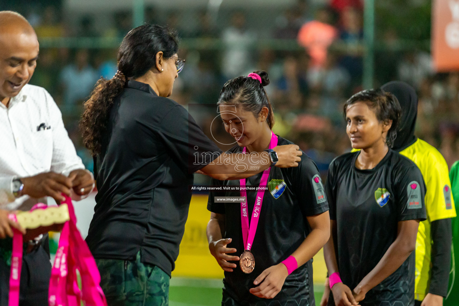 MPL vs DSC in the Finals of Eighteen Thirty Women's Futsal Fiesta 2022 was held in Hulhumale', Maldives on Thursday, 3rd November 2022. Photos: Hassan Simah, Ismail Thoriq, Mohamed Mahfooz Moosa / images.mv