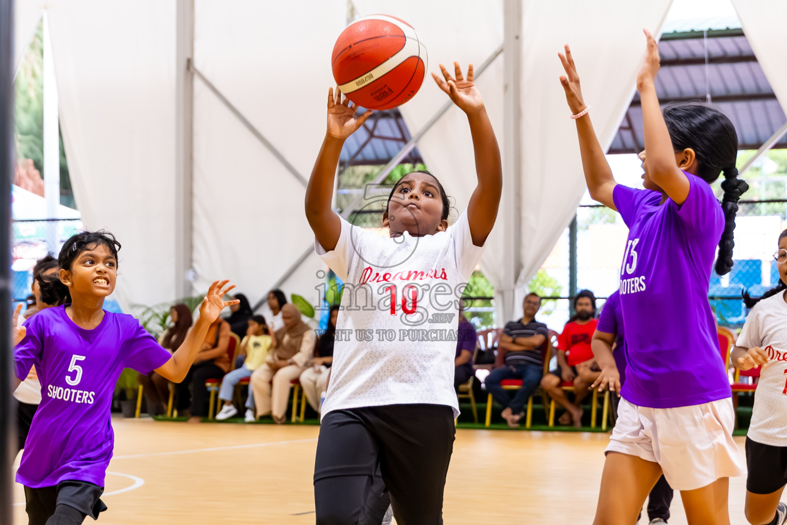 Day 3 of Milo 5 x 5 Junior Challenge 2025 - Basketball tournament held in Basketball Training Center, Male', Maldives on Saturday, 11th October 2025. Photos by: Nausham Waheed, Hassan Simah / Images.mv