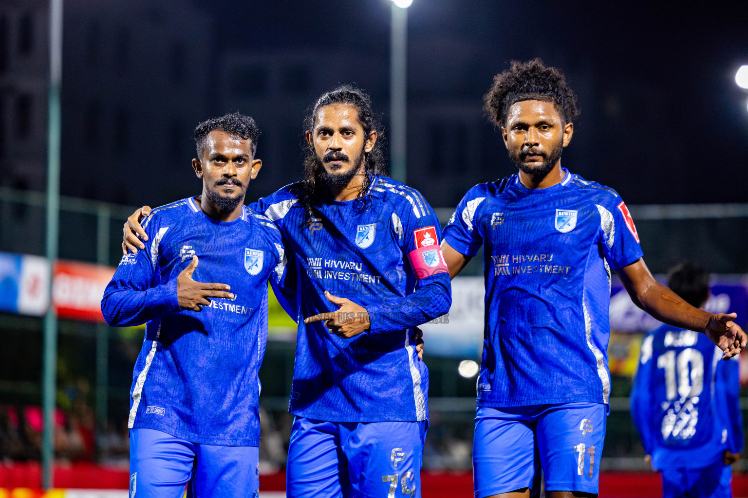 ADh Mandhoo vs AA Mathiveri in zone round Day 30 of Golden Futsal Challenge 2025 was held on Monday , 3rd February 2025, in Hulhumale', Maldives. Photos: Nausham Waheed / images.mv