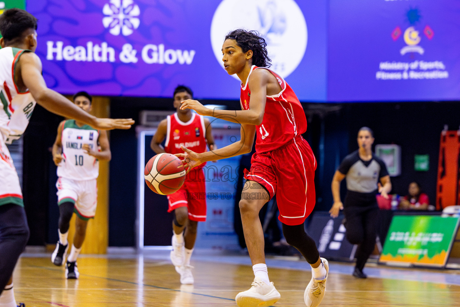 Maldives vs Bangladesh in Day 4 of Under 16 Asian Cup SABA Qualifiers 2025 was held in Social Center, Male', Maldives on Sunday, 15th June 2025. Photos: Nausham Waheed / images.mv