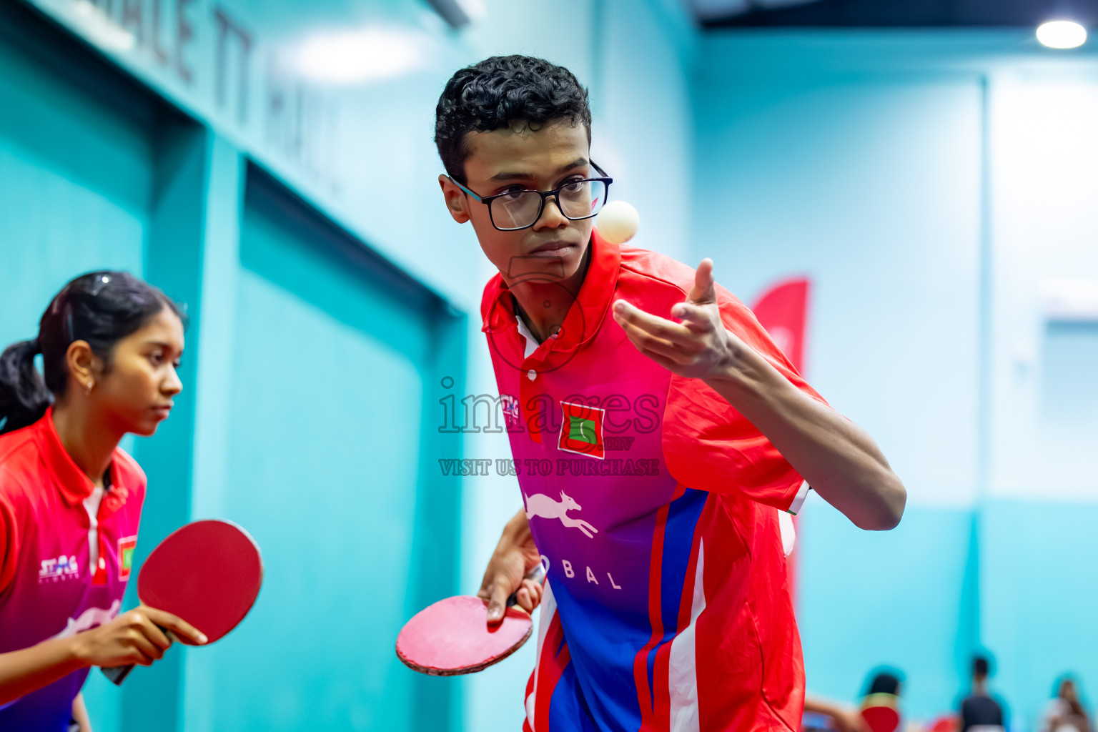 Day 2 of BML 63rd National Table Tennis Tournament 2025 was held on Tuesday, 26th August 2025 in Male' TT Hall, Male', Maldives. Photos: Nausham Waheed / images.mv