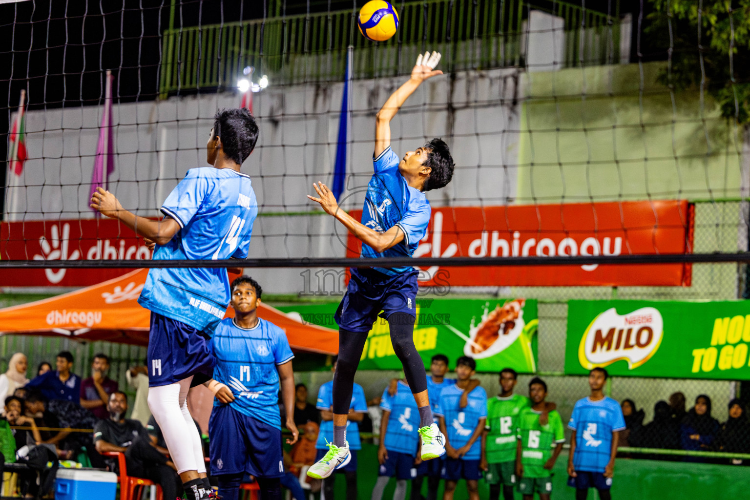 Day 11 of Interschool Volleyball Tournament 2024 was held in Ekuveni Volleyball Court at Male', Maldives on Monday, 2nd December 2024. Photos: Nausham Waheed / images.mv