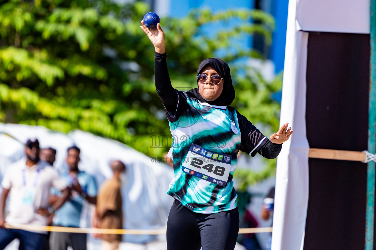 Day 3 of MWSC Interschool Athletics Championships 2024 held in Hulhumale Running Track, Hulhumale, Maldives on Monday, 11th November 2024. Photos by:  Nausham Waheed / Images.mv