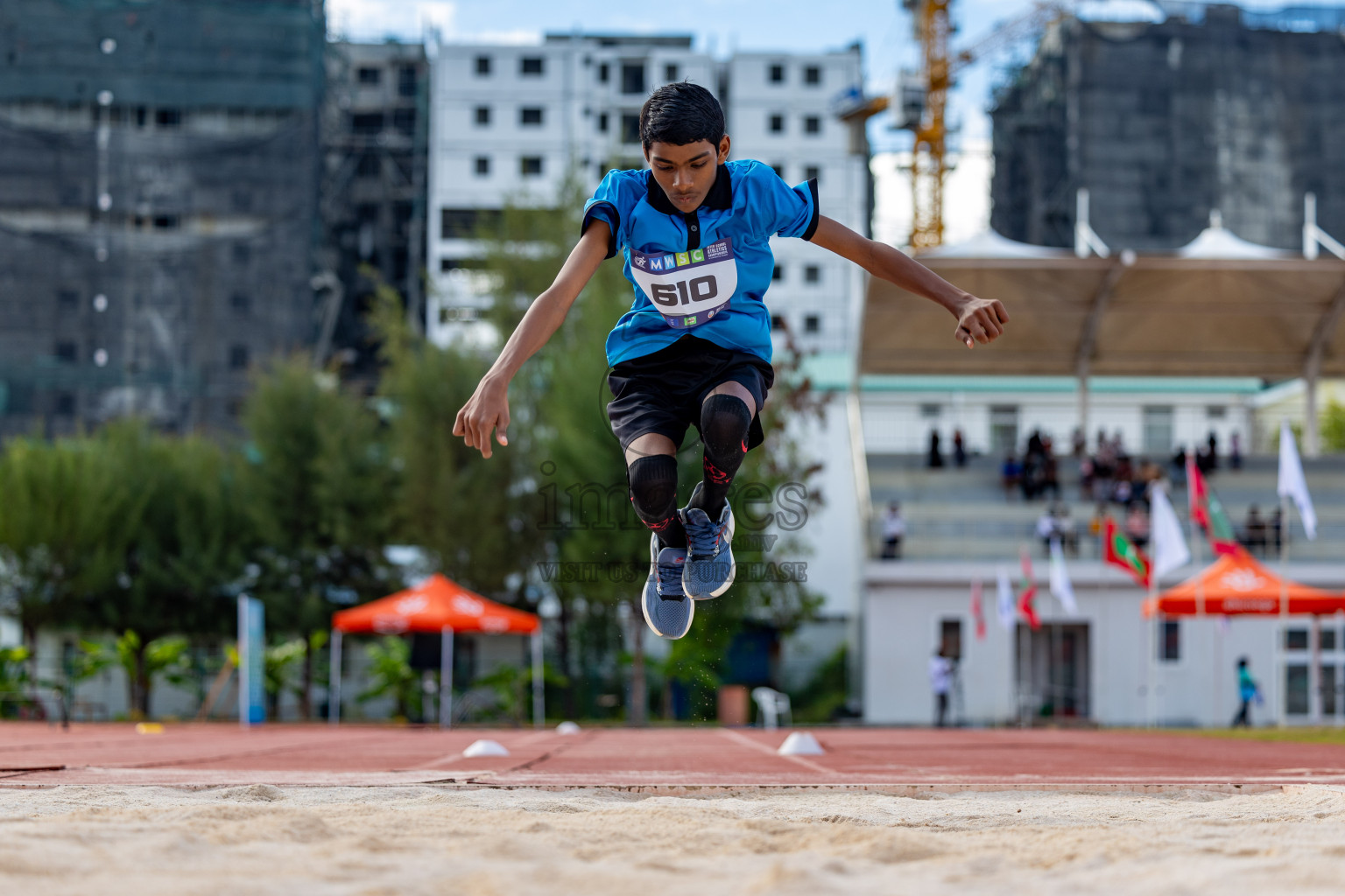 Day 1 of MWSC Interschool Athletics Championships 2024 held in Hulhumale Running Track, Hulhumale, Maldives on Saturday, 9th November 2024. 
Photos by: Hassan Simah / Images.mv