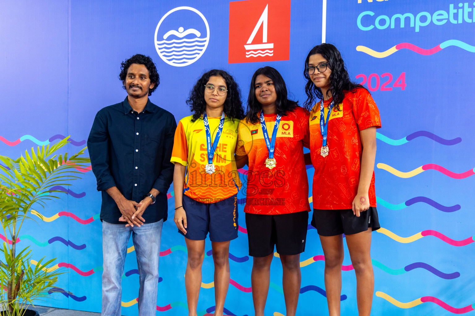 Day 7 of National Swimming Competition 2024 held in Hulhumale', Maldives on Thursday, 19th December 2024.
Photos: Ismail Thoriq / images.mv