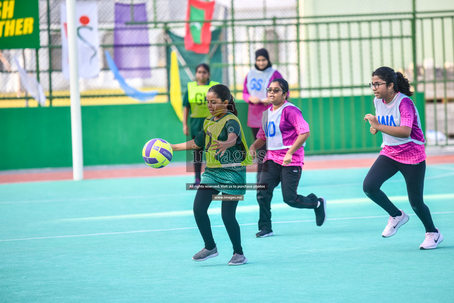 Day 8 of Junior Netball Championship 2022 on 11th March 2022 held in Male', Maldives. Photos by Nausham Waheed