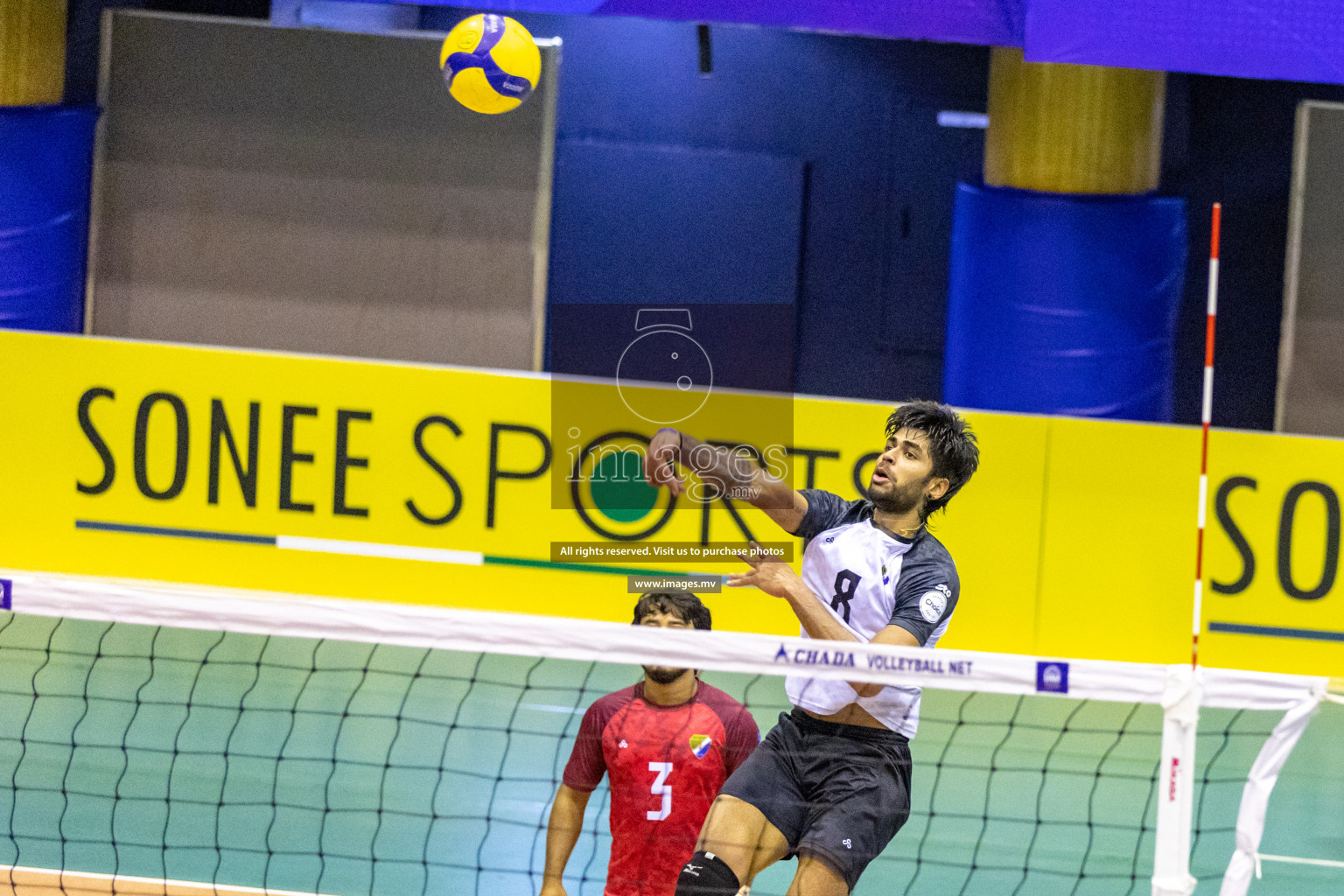 Sports Club City vs Dhivehi Sifainge Club in the Finals of National Volleyball Tournament 2022 on Thursday, 07th July 2022, held in Social Center, Male', Maldives