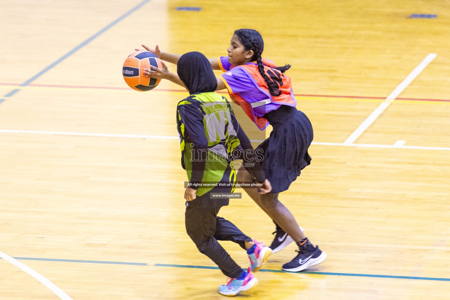 Day4 of 24th Interschool Netball Tournament 2023 was held in Social Center, Male', Maldives on 30th October 2023. Photos: Nausham Waheed / images.mv