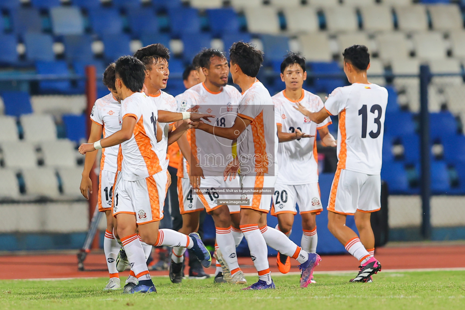 Bhutan vs Bangladesh in SAFF Championship 2023 held in Sree Kanteerava Stadium, Bengaluru, India, on Wednesday, 28th June 2023. Photos: Nausham Waheed, Hassan Simah / images.mv