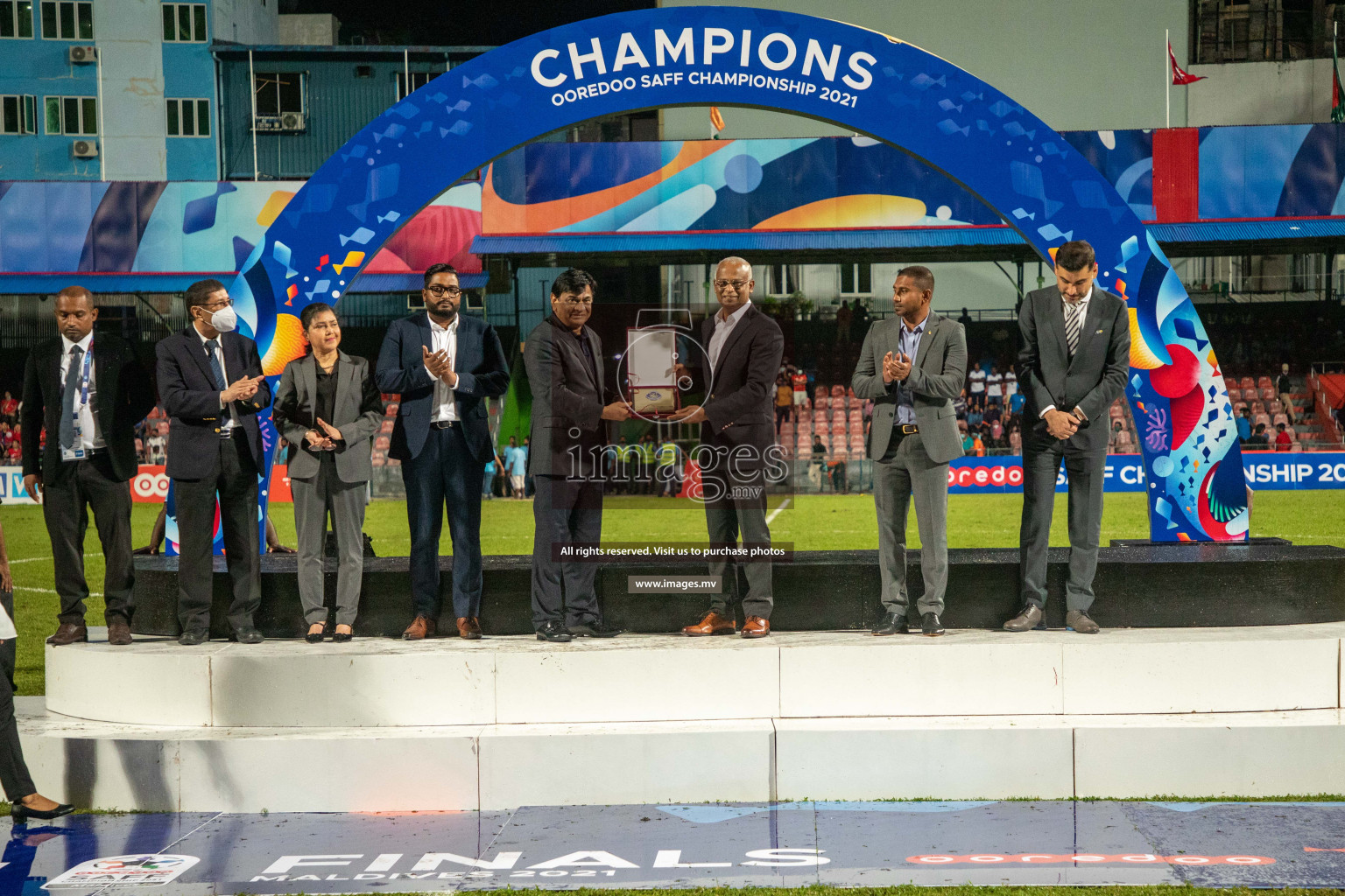 India vs Nepal in SAFF Championship 2021 Finals held on 16th October 2021 in Galolhu National Stadium, Male', Maldives