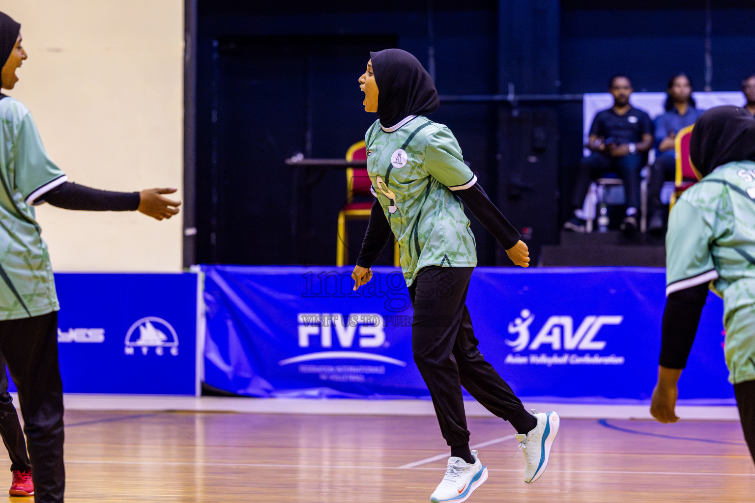 Finals of Interschool Volleyball Tournament 2024 was held in Social Center at Male', Maldives on Friday, 6th December 2024. Photos: Nausham Waheed / images.mv