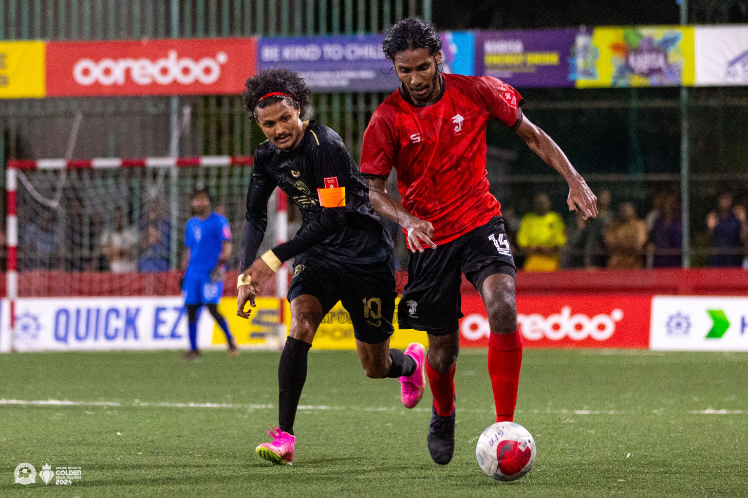 ADh Dhangethi vs ADh Maamigili in Day 7 of Golden Futsal Challenge 2024 was held on Saturday, 20th January 2024, in Hulhumale', Maldives Photos: Ismail Thoriq / images.mv