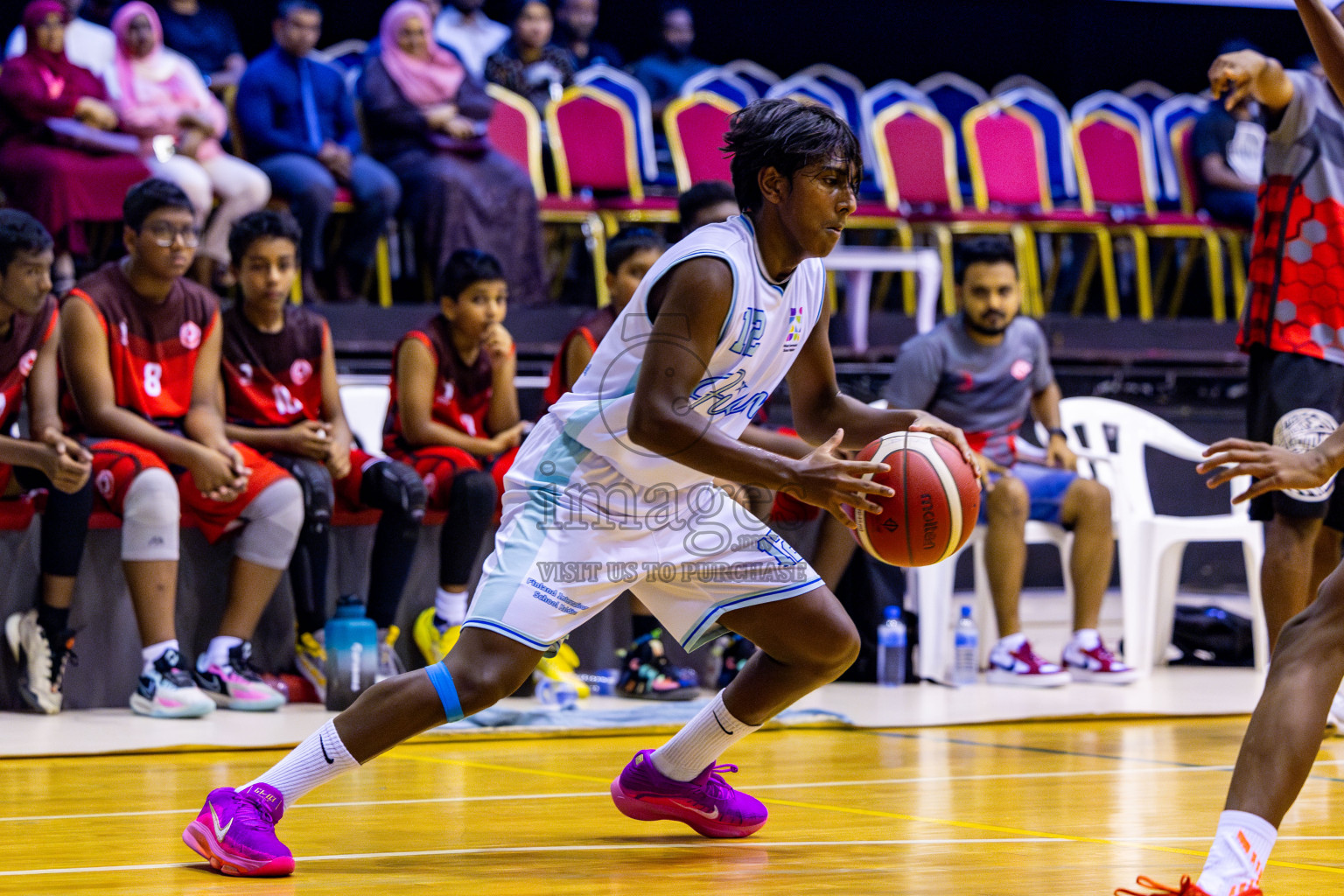 Iskandhar School vs Finland International School in Under 13 Boys Final of Junior Basketball Championship 2024 was held in Social Center, Male', Maldives on Sunday, 15th December 2024. Photos: Nausham Waheed / images.mv