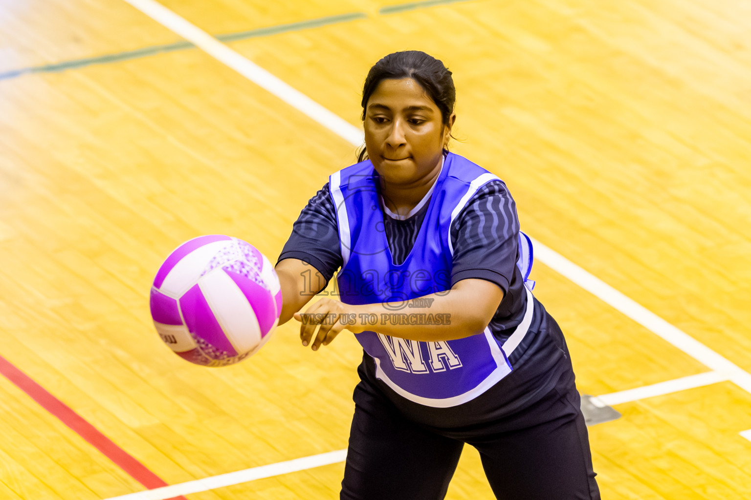 C Green Streets vs SC Shinning Star in Day 5 of 24th Milo Netball Association Championship held in Social Center at Male', Maldives on Friday, 5th September 2025. Photos: Nausham Waheed / images.mv