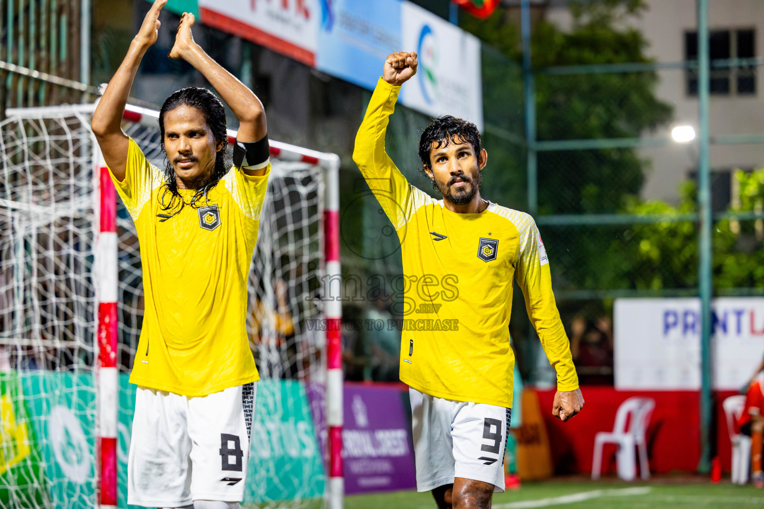 Dhiraagu vs RRC in Quarter Finals of Club Maldives Cup 2024 held in Rehendi Futsal Ground, Hulhumale', Maldives on Friday, 11th October 2024. Photos: Nausham Waheed / images.mv