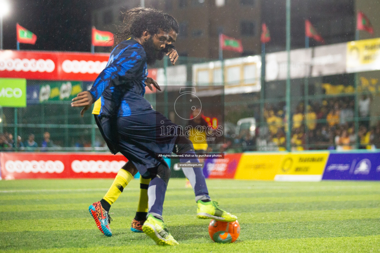 Team MPL vs Team RRC in the Quarter Finals of Club Maldives 2021 held at Hulhumale'; on 13th December 2021 Photos: Nasam/ images.mv