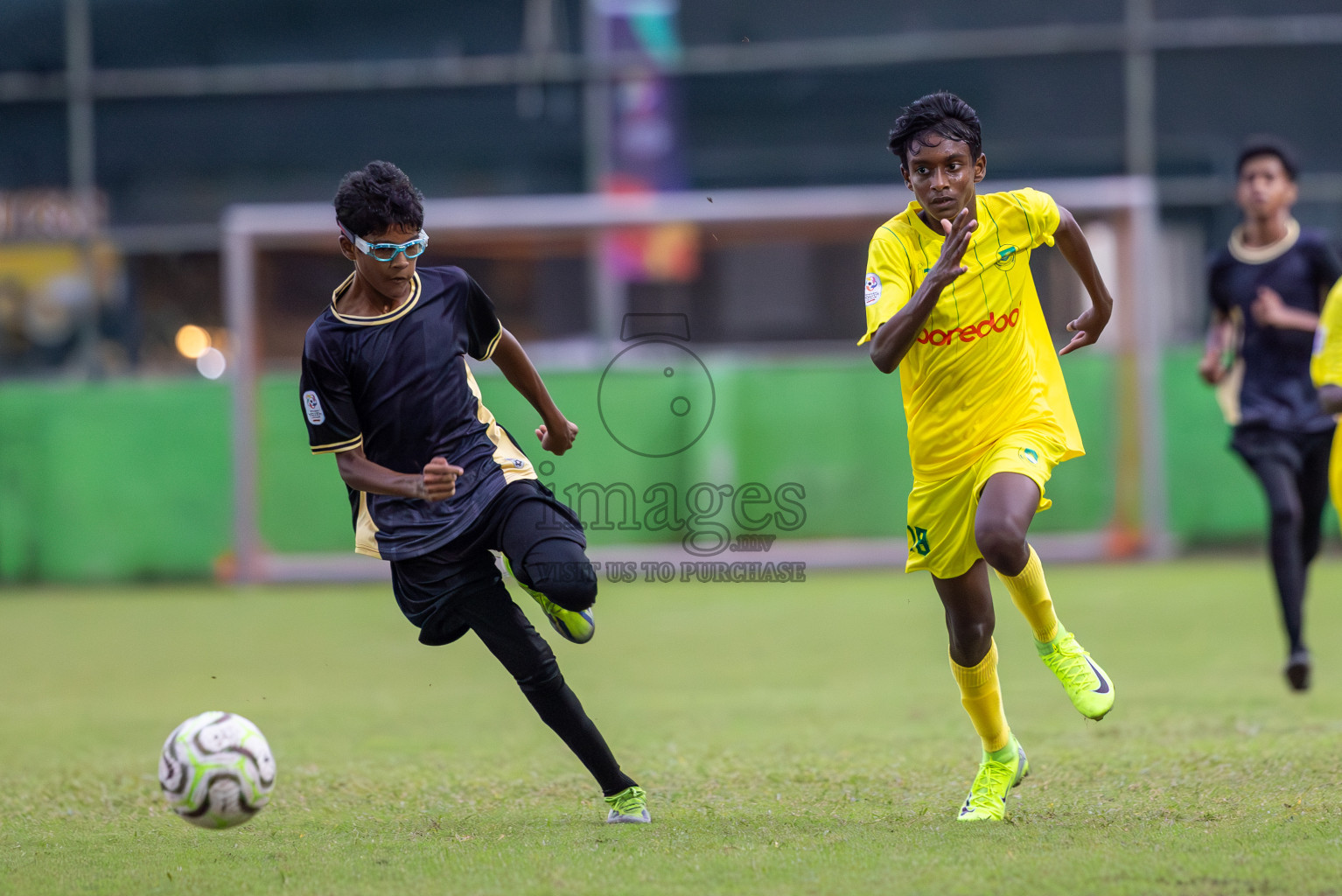 Eagles vs Maziya (U14) in Dhivehi Youth League 2024 - Day 2. Matches held at Henveiru Stadium on 22nd November 2024 , Friday. Photos: Shuu Abdul Sattar/ Images.mv