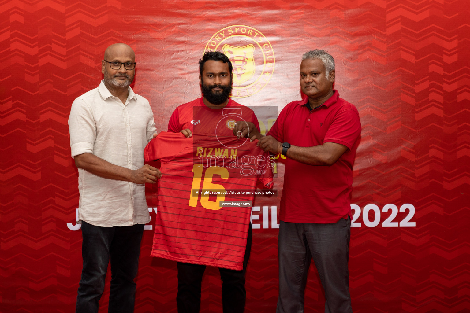 Victory Sports Club Jersey Unveiling 2022 on 14th July 2022, held in Jamaaludheen School Hall, Male', Maldives  Photos: Hassan Simah / Images.mv