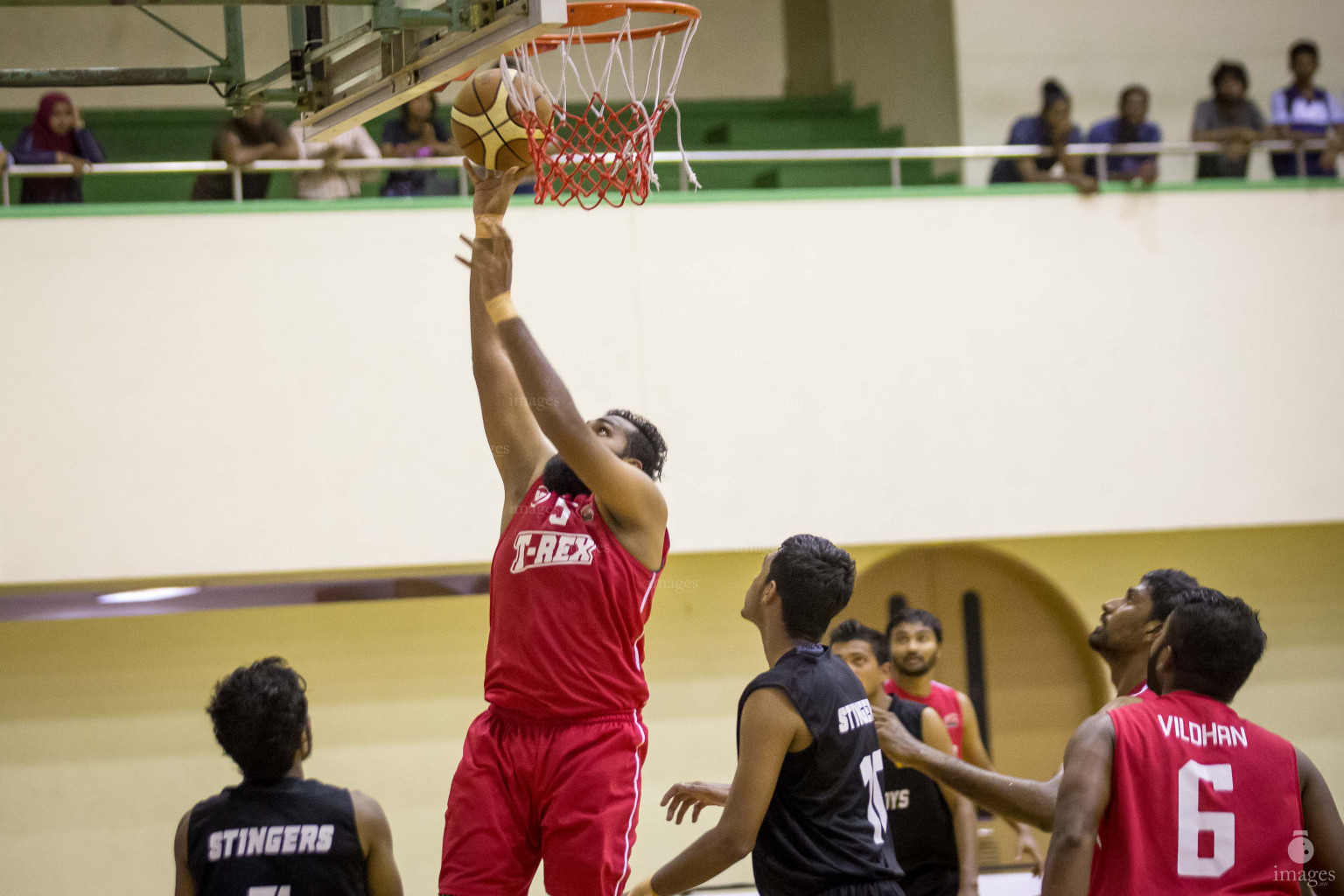 T-Rex BC vs Stingers BC in 27th MBA Championship 2019 (Men's Division) on Sunday, 17th February 2019 in Male', Maldives. Photos: Ismail Thoriq / images.mv