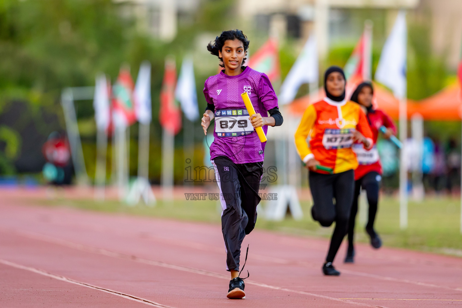 Day 4 of MWSC Interschool Athletics Championships 2024 held in Hulhumale Running Track, Hulhumale, Maldives on Tuesday, 12th November 2024. Photos by: Nausham Waheed / Images.mv