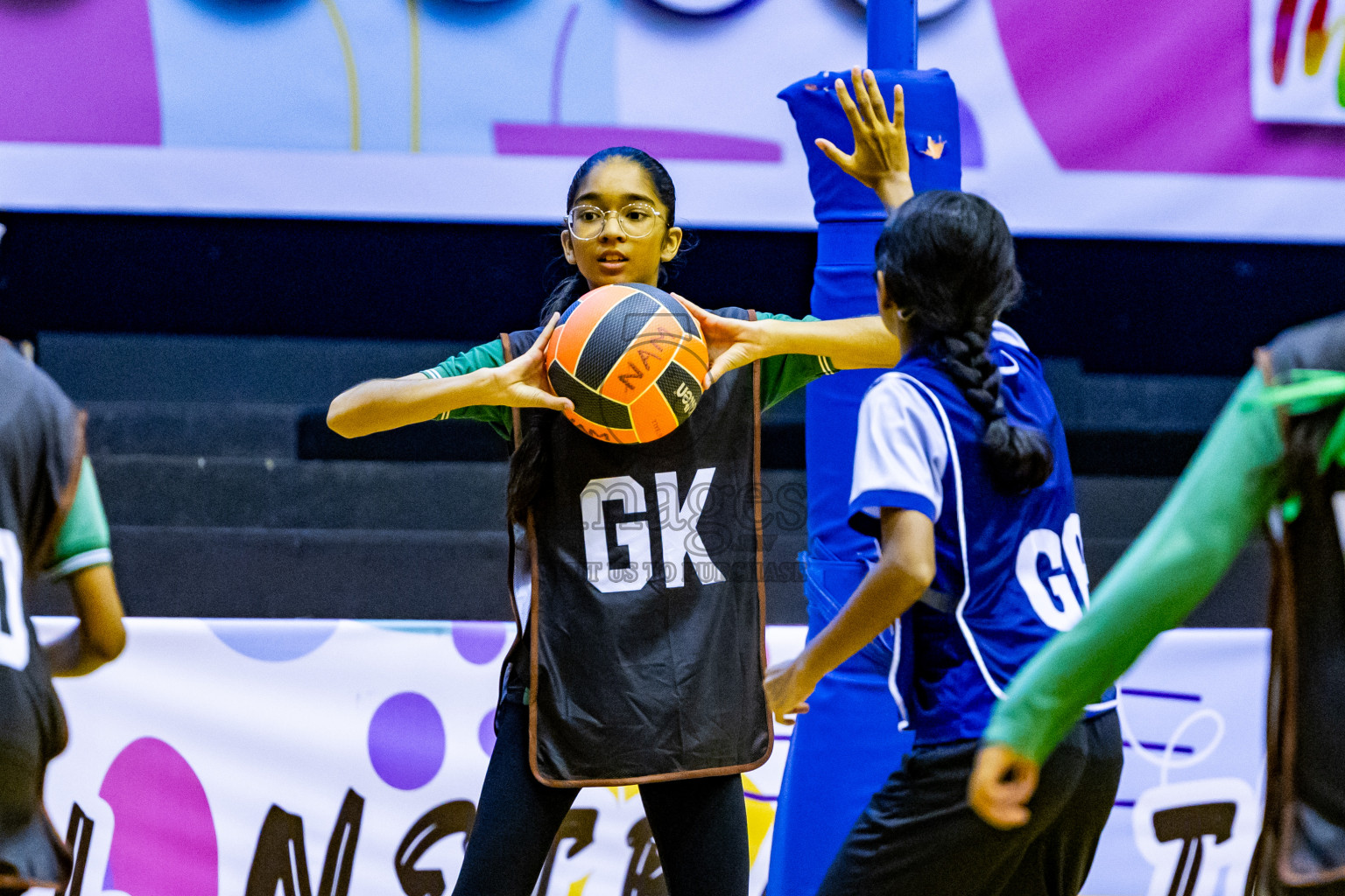 Day 3 of 25th Inter-School Netball Tournament was held in Social Center at Male', Maldives on Sunday, 11th August 2024. Photos: Nausham Waheed / images.mv