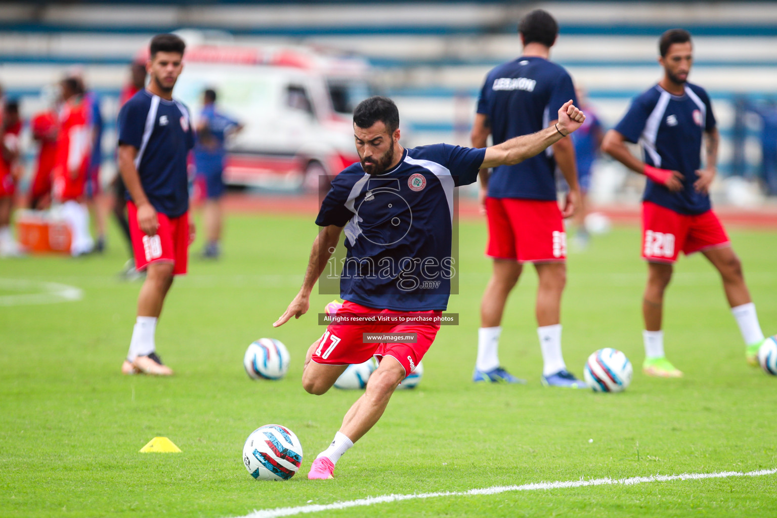 Lebanon vs Bangladesh on match day 2 of SAFF Championship 2023 held in Sree Kanteerava Stadium, Bengaluru, India, on Wednesday, 22st June 2023. Photos: Nausham Waheed / images.mv