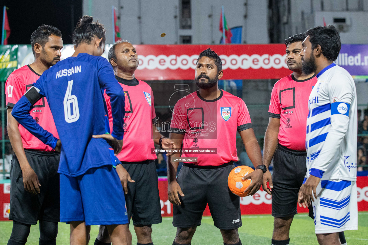 STO RC Vs Team Fenaka in the Quarter Finals of Club Maldives 2021 held in Hulhumale, Maldives on 13 December 2021. Photos: Shu Abdul Sattar / images.mv