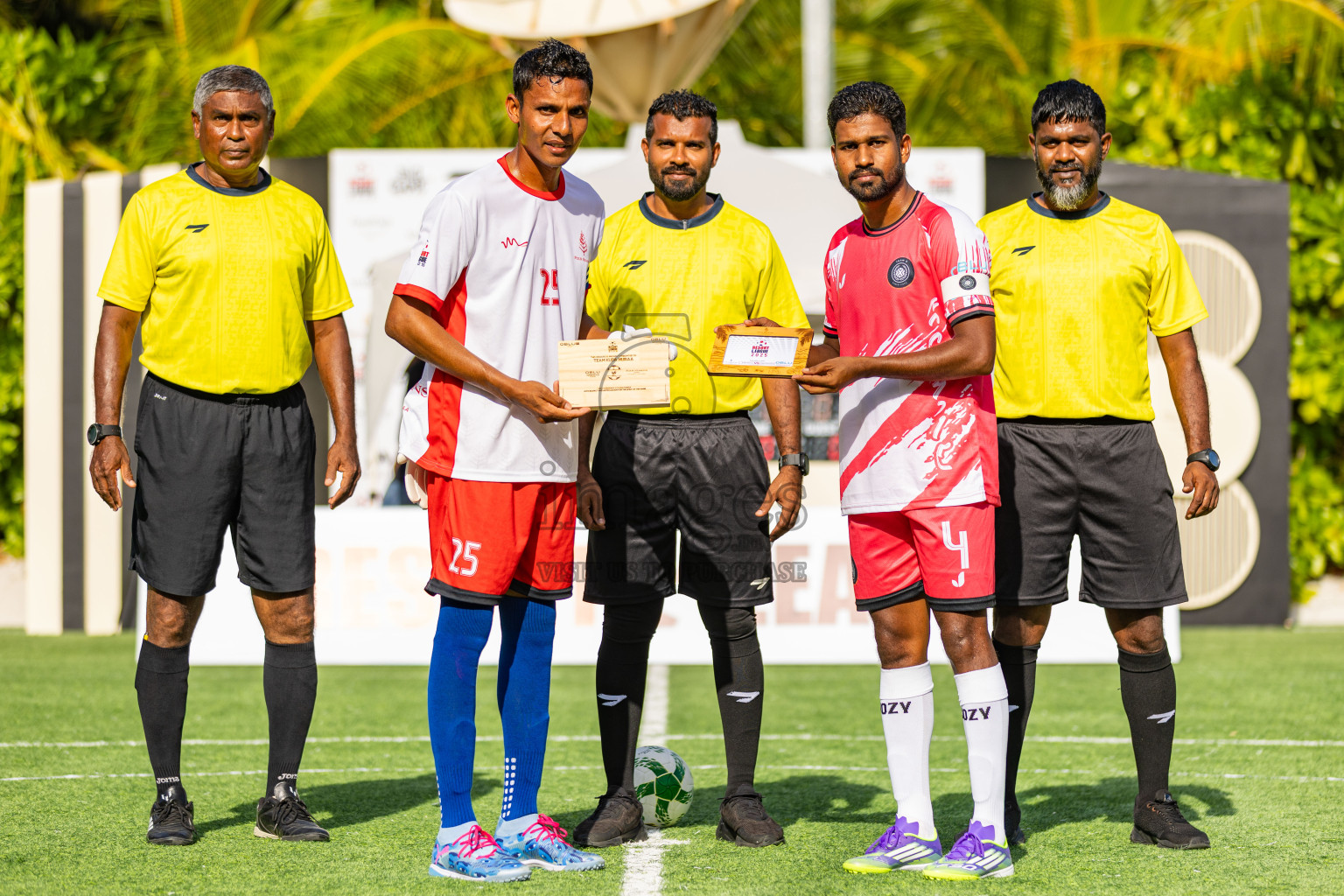 Oblu Experience Ailafushi vs Four Seasons Kuda Huraa in Resort League 2025 (North Male Zone) day 3 was held on Friday, 5th September 2025 in One And Only Reethi Rah Maldives Resort, Photos: Areef Adam / images.mv